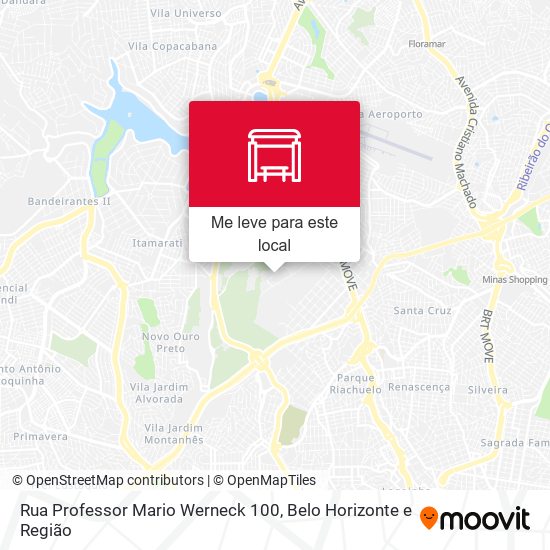 Rua Professor Mario Werneck 100 mapa