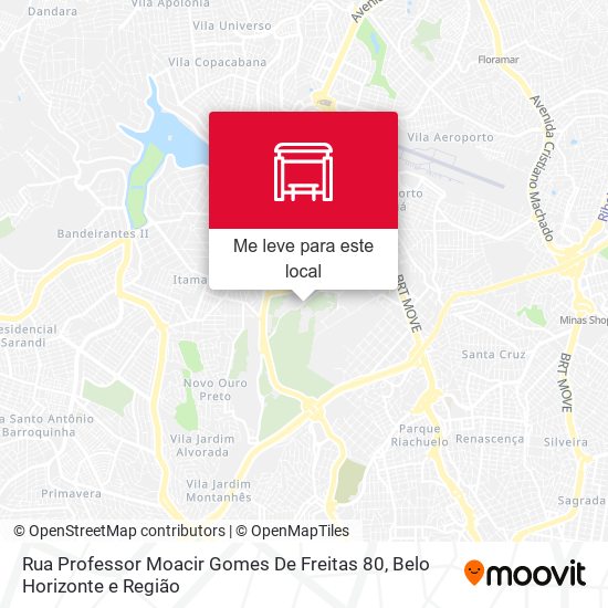 Rua Professor Moacir Gomes De Freitas 80 mapa