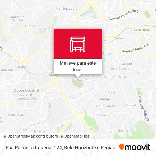 Rua Palmeira Imperial 124 mapa