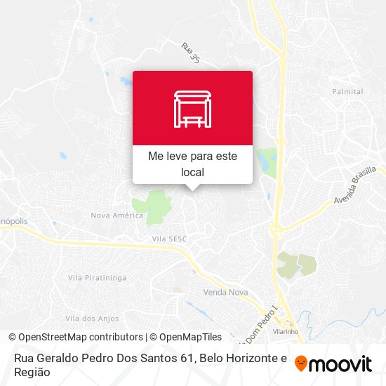 Rua Geraldo Pedro Dos Santos 61 mapa