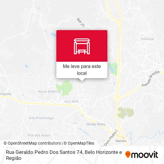 Rua Geraldo Pedro Dos Santos 74 mapa