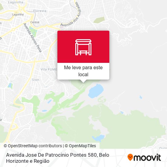 Avenida Jose De Patrocinio Pontes 580 mapa