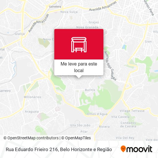 Rua Eduardo Frieiro 216 mapa
