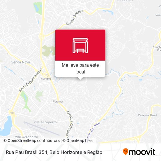 Rua Pau Brasil 354 mapa