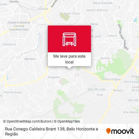 Rua Conego Caldeira Brant 138 mapa