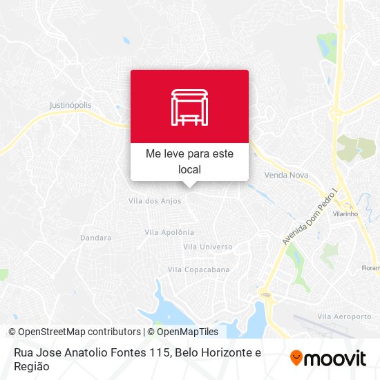 Rua Jose Anatolio Fontes 115 mapa