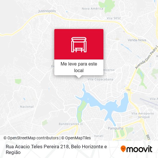 Rua Acacio Teles Pereira 218 mapa
