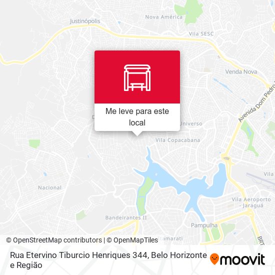 Rua Etervino Tiburcio Henriques 344 mapa