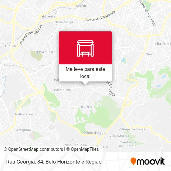 Rua Georgia, 84 mapa