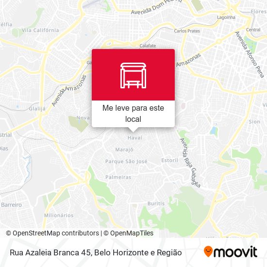 Rua Azaleia Branca 45 mapa
