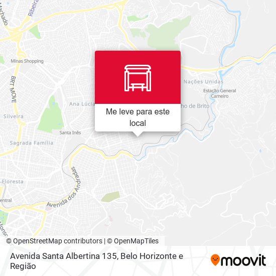 Avenida Santa Albertina 135 mapa