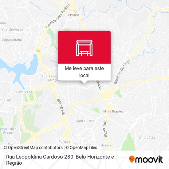 Rua Leopoldina Cardoso 280 mapa