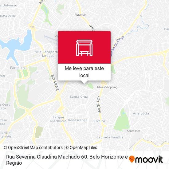 Rua Severina Claudina Machado 60 mapa