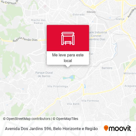 Avenida Dos Jardins 596 mapa