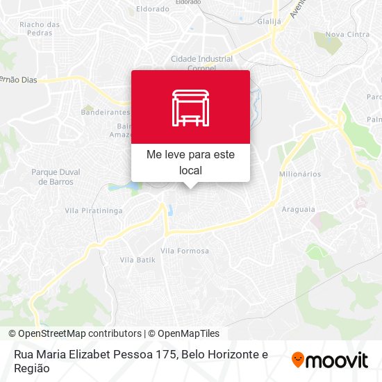 Rua Maria Elizabet Pessoa 175 mapa