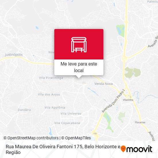 Rua Maurea De Oliveira Fantoni 175 mapa
