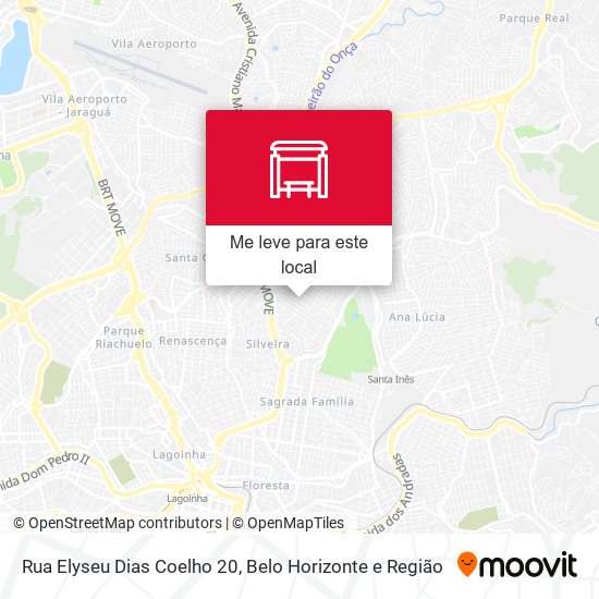 Rua Elyseu Dias Coelho 20 mapa