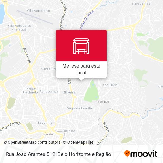 Rua Joao Arantes 512 mapa