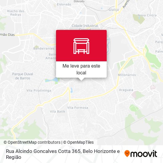 Rua Alcindo Goncalves Cotta 365 mapa
