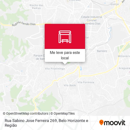 Rua Sabino Jose Ferreira 269 mapa