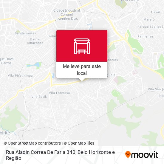 Rua Aladin Correa De Faria 340 mapa