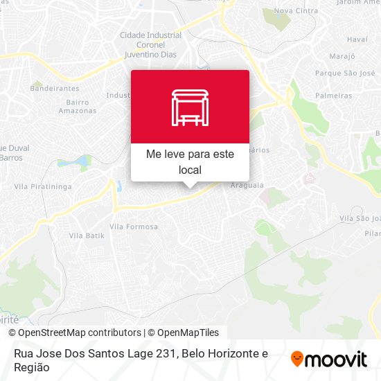 Rua Jose Dos Santos Lage 231 mapa