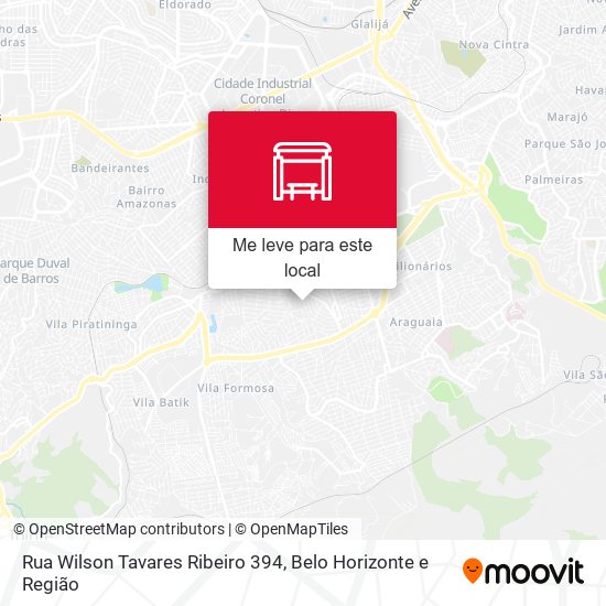Rua Wilson Tavares Ribeiro 394 mapa