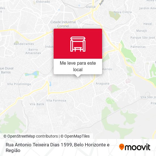 Rua Antonio Teixeira Dias 1599 mapa