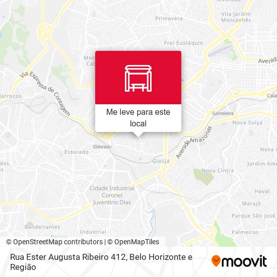 Rua Ester Augusta Ribeiro 412 mapa