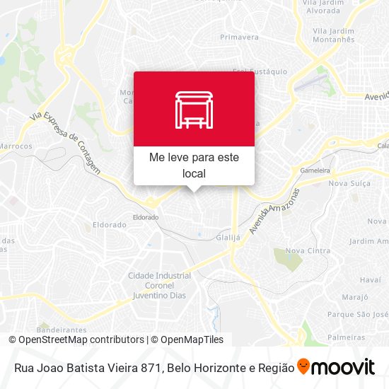 Rua Joao Batista Vieira 871 mapa