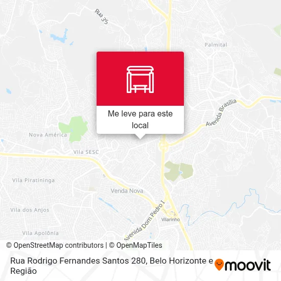 Rua Rodrigo Fernandes Santos 280 mapa