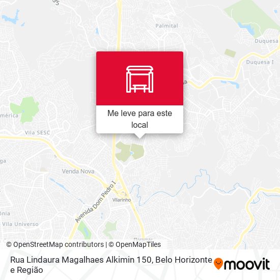 Rua Lindaura Magalhaes Alkimin 150 mapa