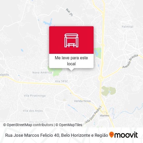Rua Jose Marcos Felicio 40 mapa