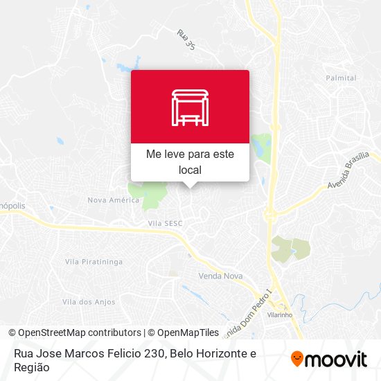 Rua Jose Marcos Felicio 230 mapa