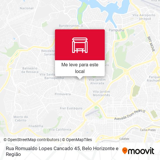 Rua Romualdo Lopes Cancado 45 mapa