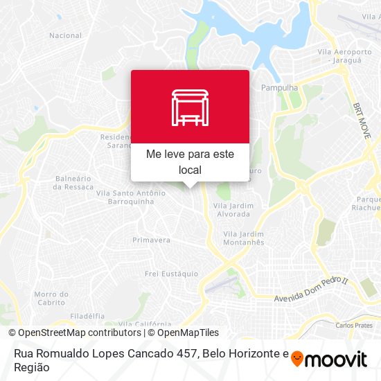 Rua Romualdo Lopes Cancado 457 mapa