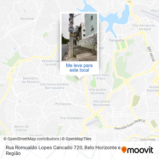 Rua Romualdo Lopes Cancado 720 mapa