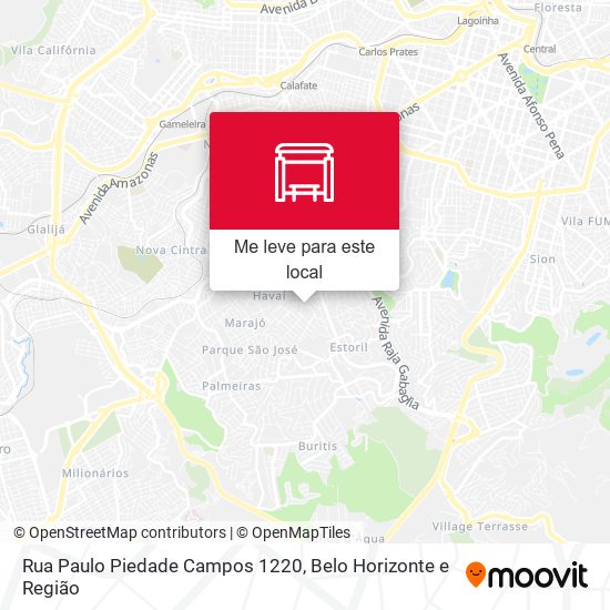 Rua Paulo Piedade Campos 1220 mapa