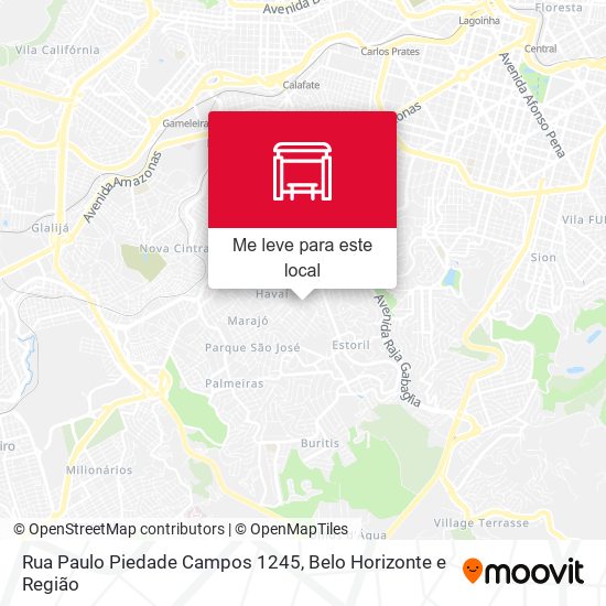 Rua Paulo Piedade Campos 1245 mapa