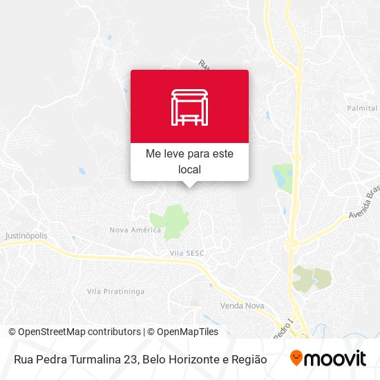 Rua Pedra Turmalina 23 mapa