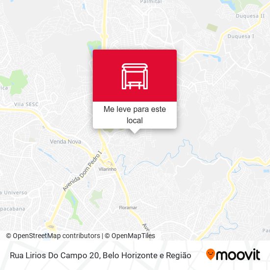 Rua Lirios Do Campo 20 mapa
