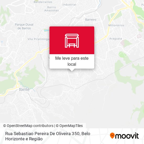 Rua Sebastiao Pereira De Oliveira 350 mapa