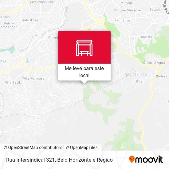 Rua Intersindical 321 mapa