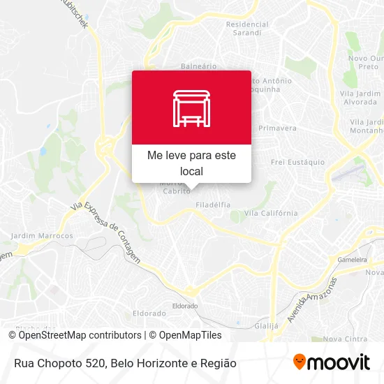 Rua Chopoto 520 mapa