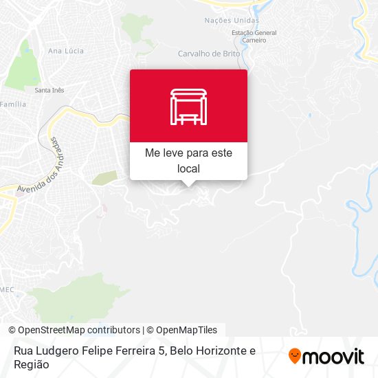 Rua Ludgero Felipe Ferreira 5 mapa