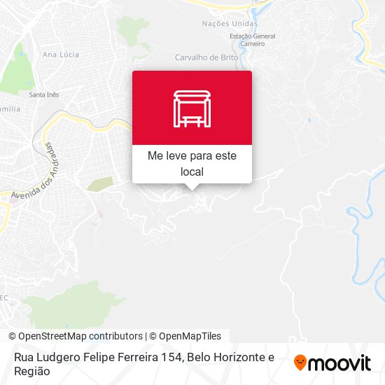 Rua Ludgero Felipe Ferreira 154 mapa