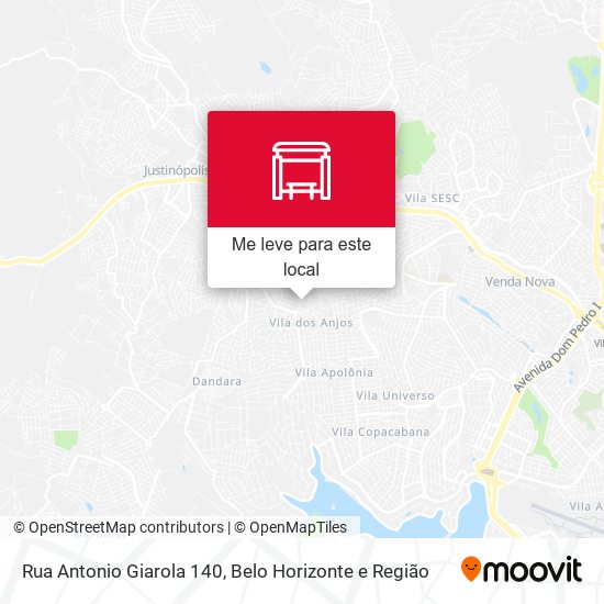 Rua Antonio Giarola 140 mapa