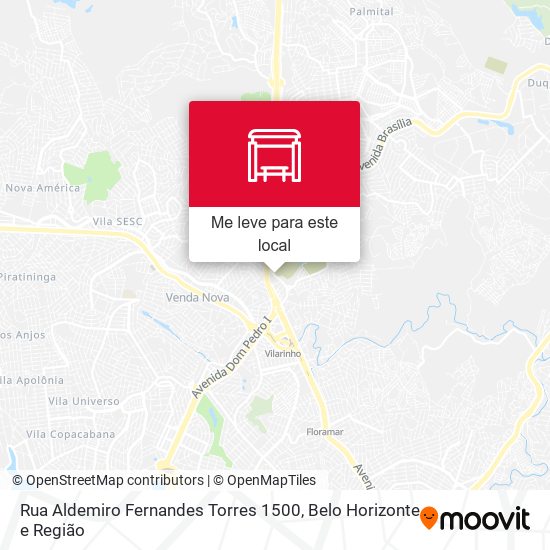 Rua Aldemiro Fernandes Torres 1500 mapa