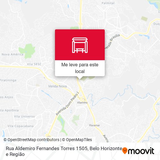 Rua Aldemiro Fernandes Torres 1505 mapa