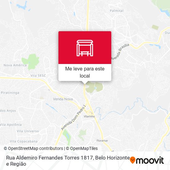 Rua Aldemiro Fernandes Torres 1817 mapa